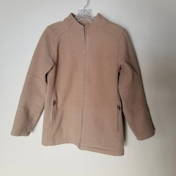 𝅺Patagonia Wool Full Zip Jacket Neutral  Tan XS - Picture 12 of 12